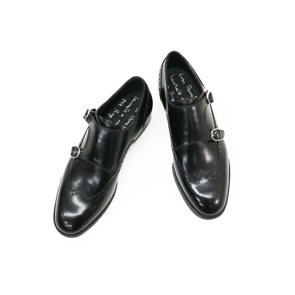 Enzo Bonafe エンツォボナフェ CORDOVAN NERO コードバンダブルモンク