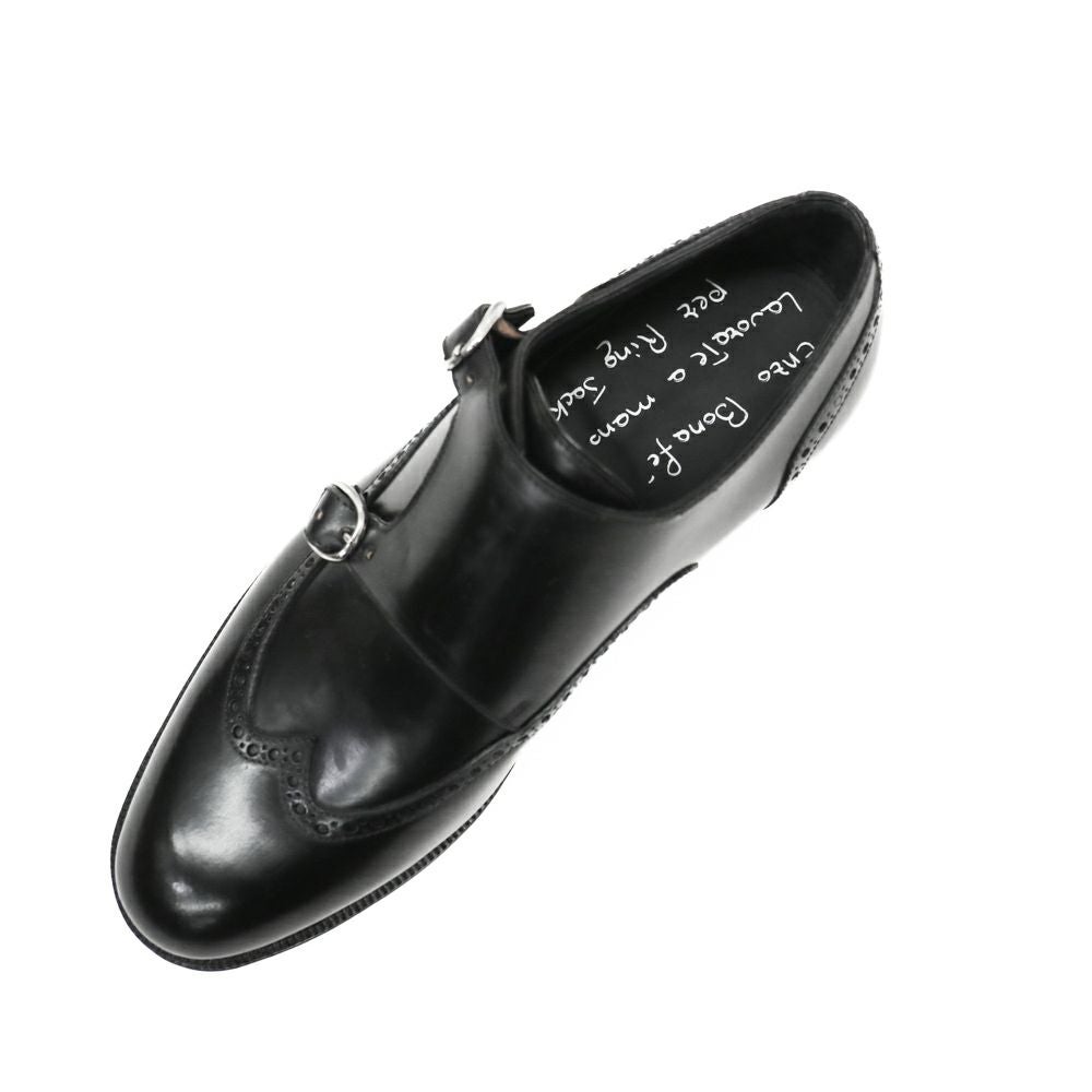 Enzo Bonafe エンツォボナフェ CORDOVAN NERO コードバンダブルモンク