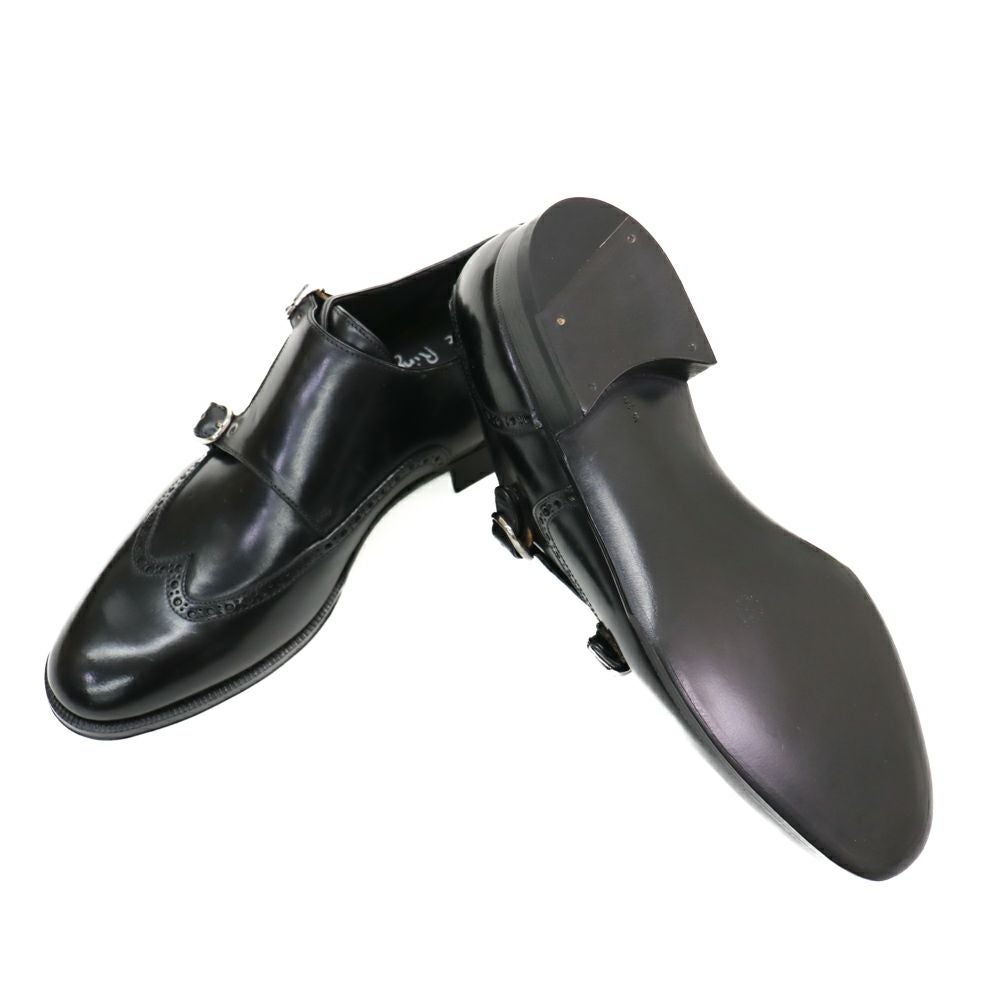 Enzo Bonafe エンツォボナフェ CORDOVAN NERO コードバンダブルモンク