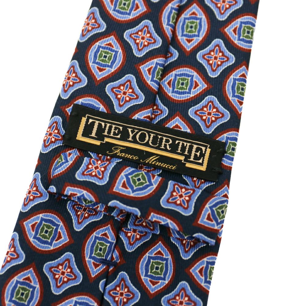 TIE YOUR TIE タイユアタイシルクプリントタイ CINQUEPIEGHE