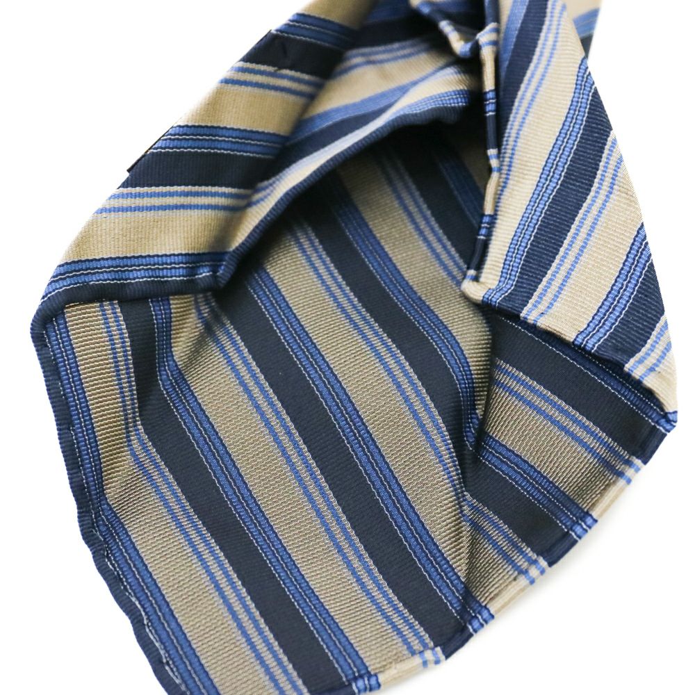 【極美品】タイユアタイ ネクタイ イタリア製 シルク レジメンタル ネイビー系 TIE YOUR TIE タイユアタイ シルクレジメンタルタイ SETTEPIEGHE