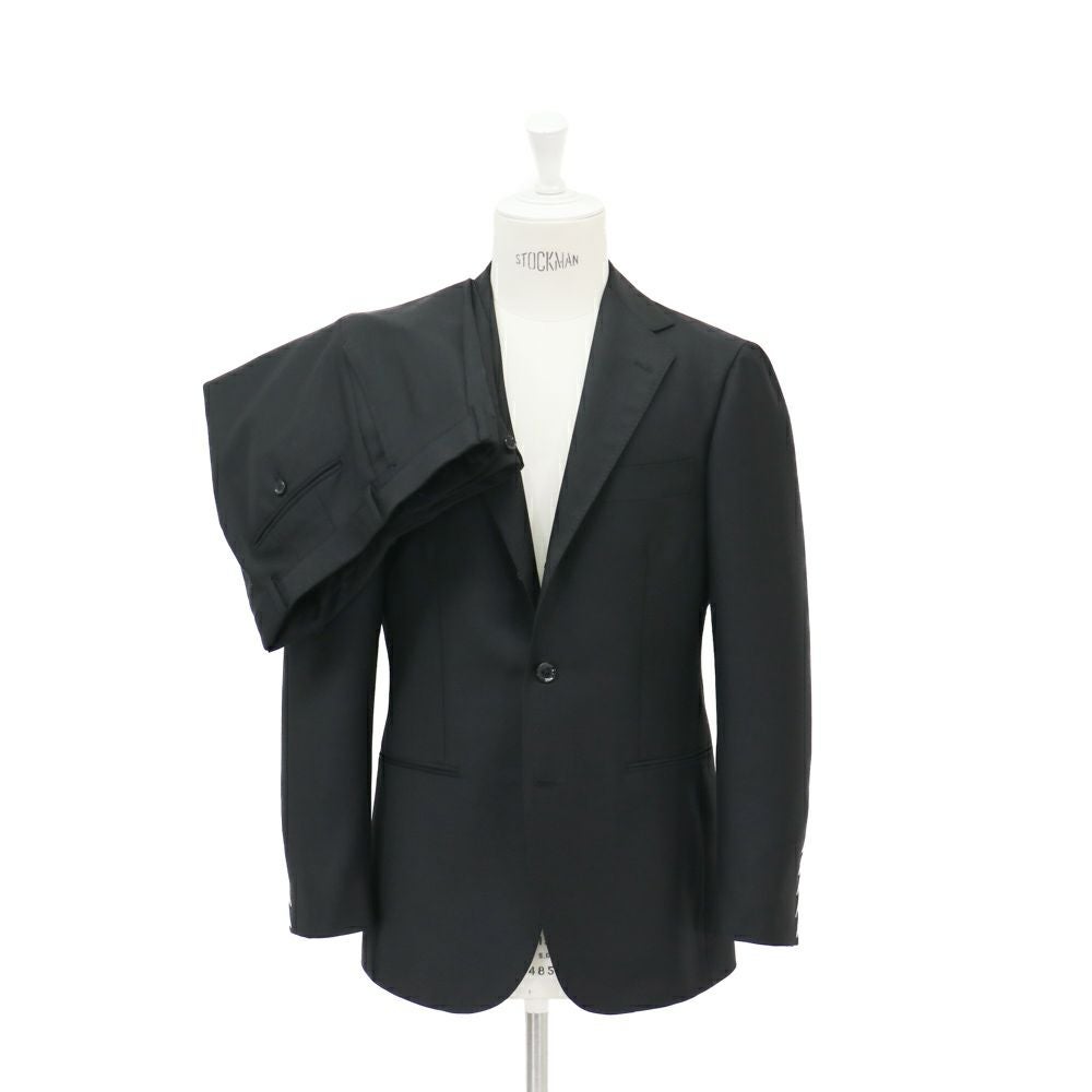 RING JACKET リングヂャケット　スーツ　ブラック　46 美品 礼節を重んじる日本のエグゼクティブにマストのブラック！！ RING