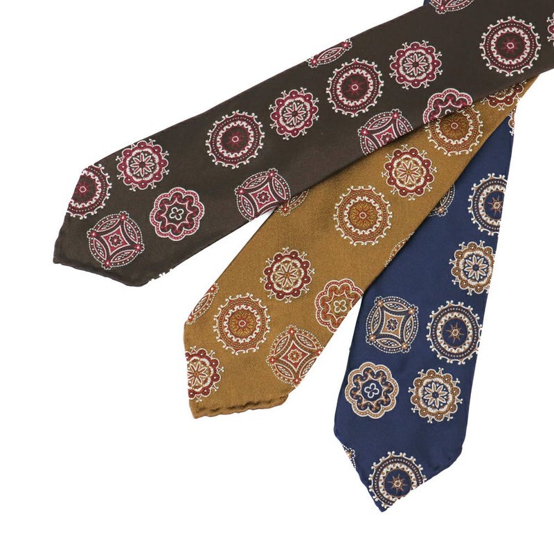 TIE YOUR TIE タイユアタイシルクプリントタイ CINQUEPIEGHE 