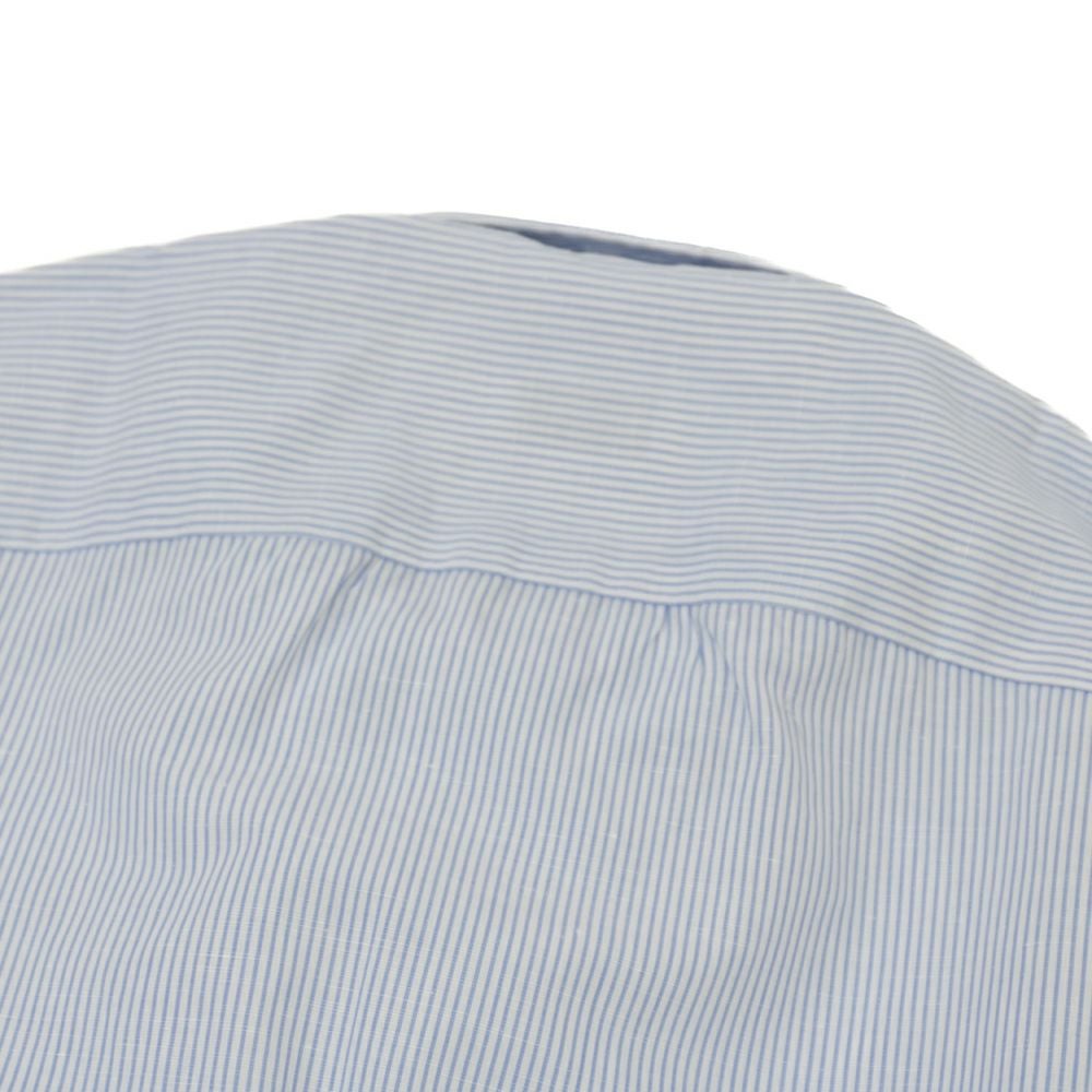 RING JACKET Napoli タブカラーシャツ【ブルー/ストライプ】 | RING