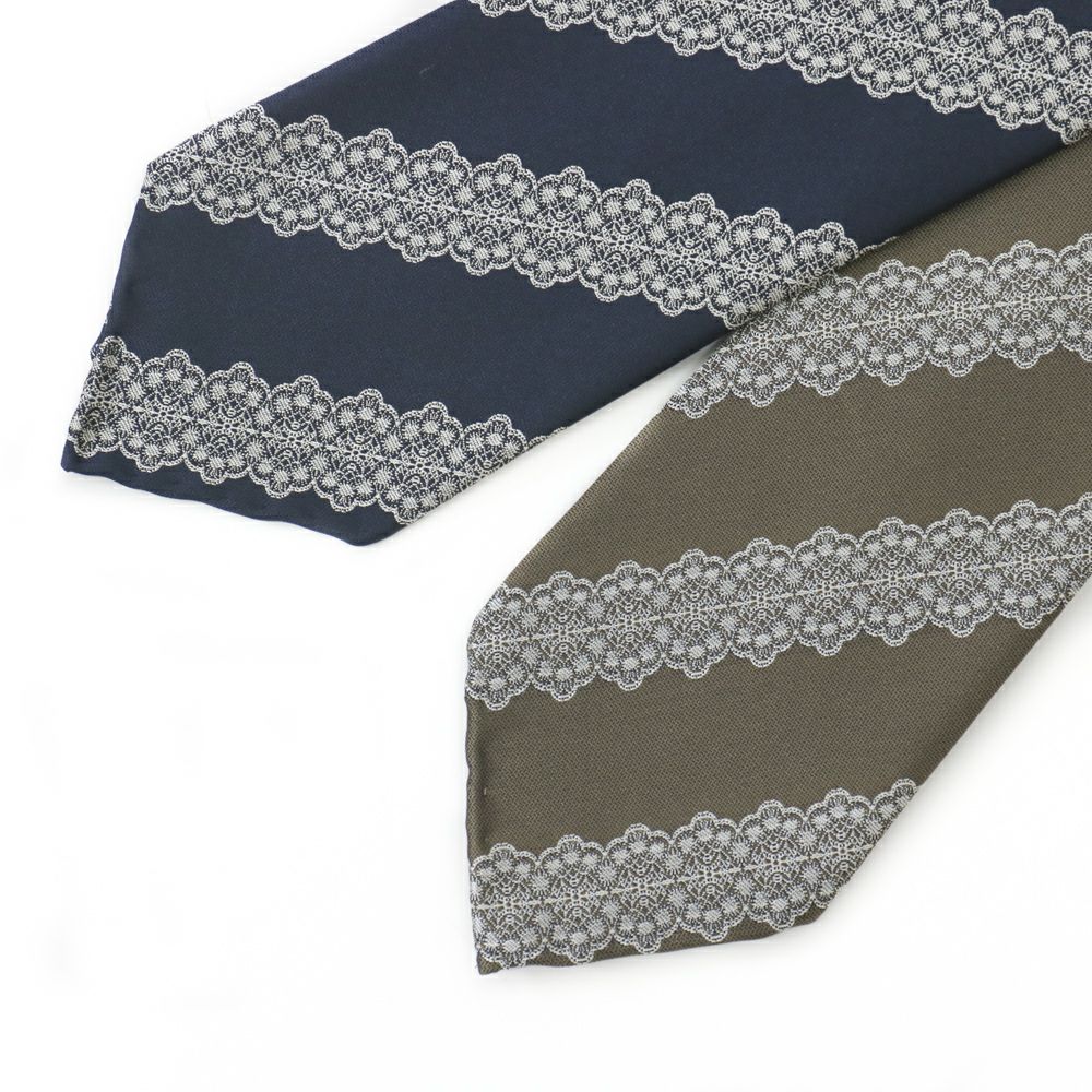 TIE YOUR TIE タイユアタイ ジャガードタイ SETTEPIEGHE 【ブラウン