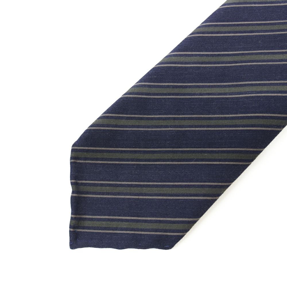 TIE YOUR TIE タイユアタイ シルク・コットン レジメンタルタイ FRANK