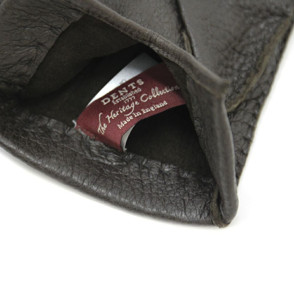 DENTS デンツ ペッカリー アンライニンググローブ BARK 【ブラウン