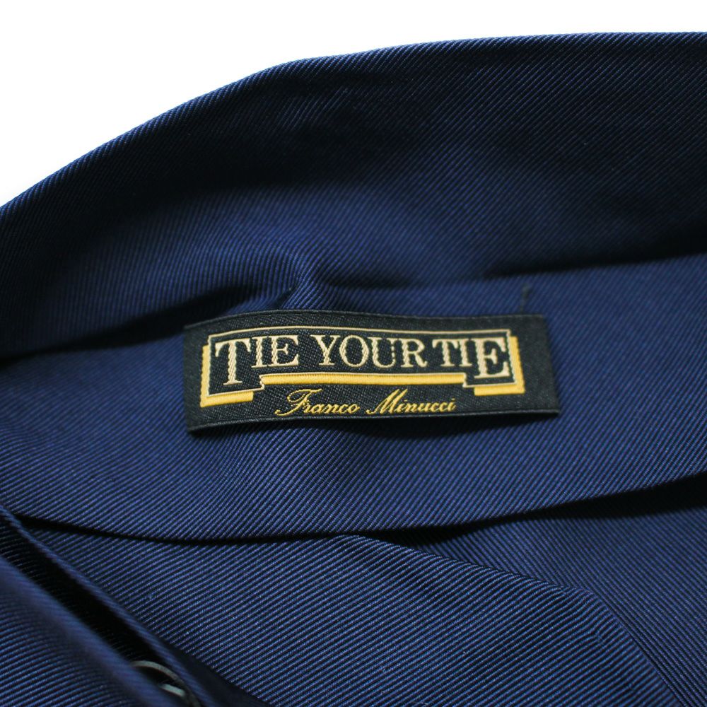 TIE YOUR TIE タイユアタイ ソリッドタイ ドディチピエゲ ネイビー