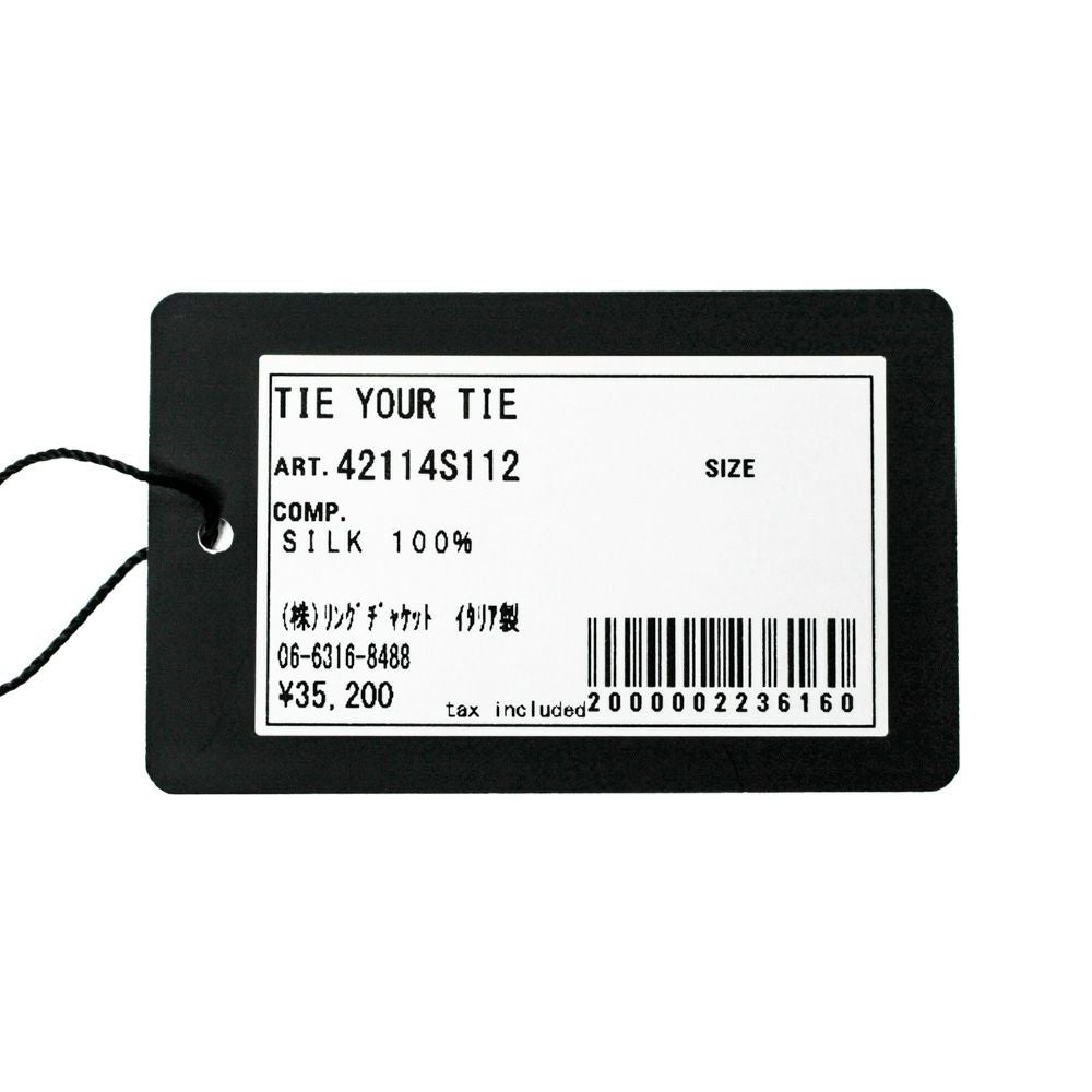 TIE YOUR TIE タイユアタイ シルクタイ セッテピエゲ | RING JACKET
