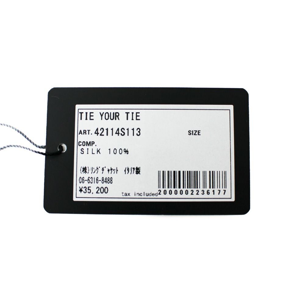 TIE YOUR TIE タイユアタイ シルクタイ セッテピエゲ | RING JACKET