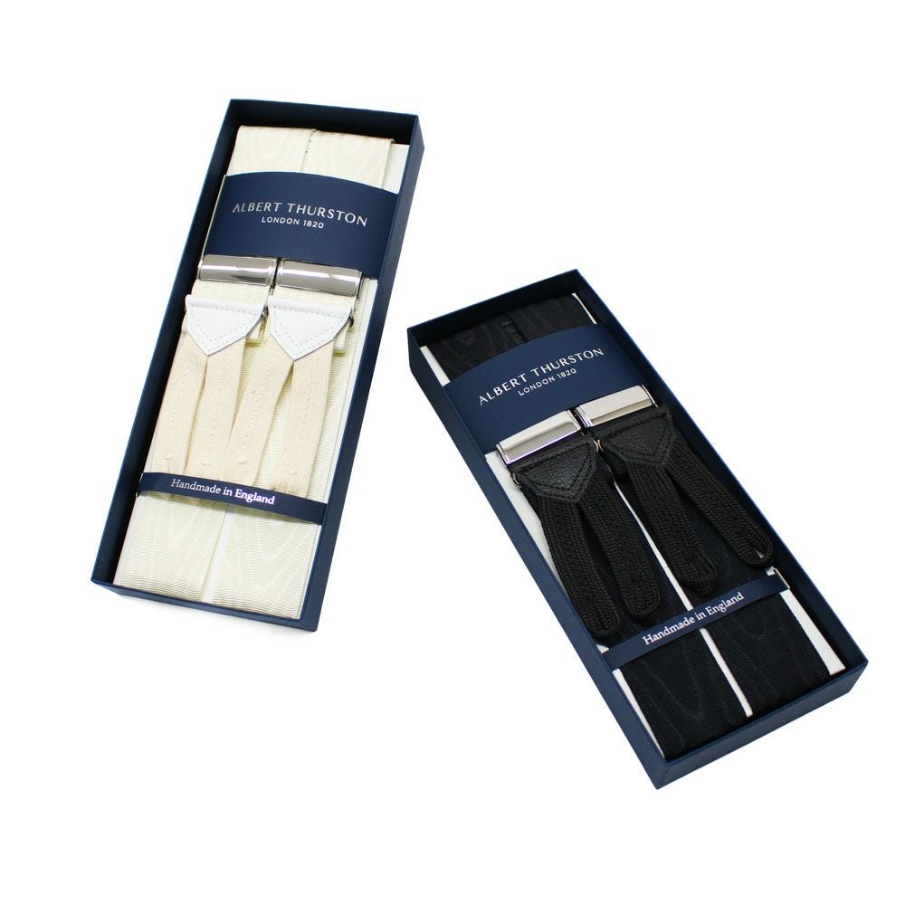 ALBERT THURSTON アルバートサーストン ブレイシーズ 【アイボリー