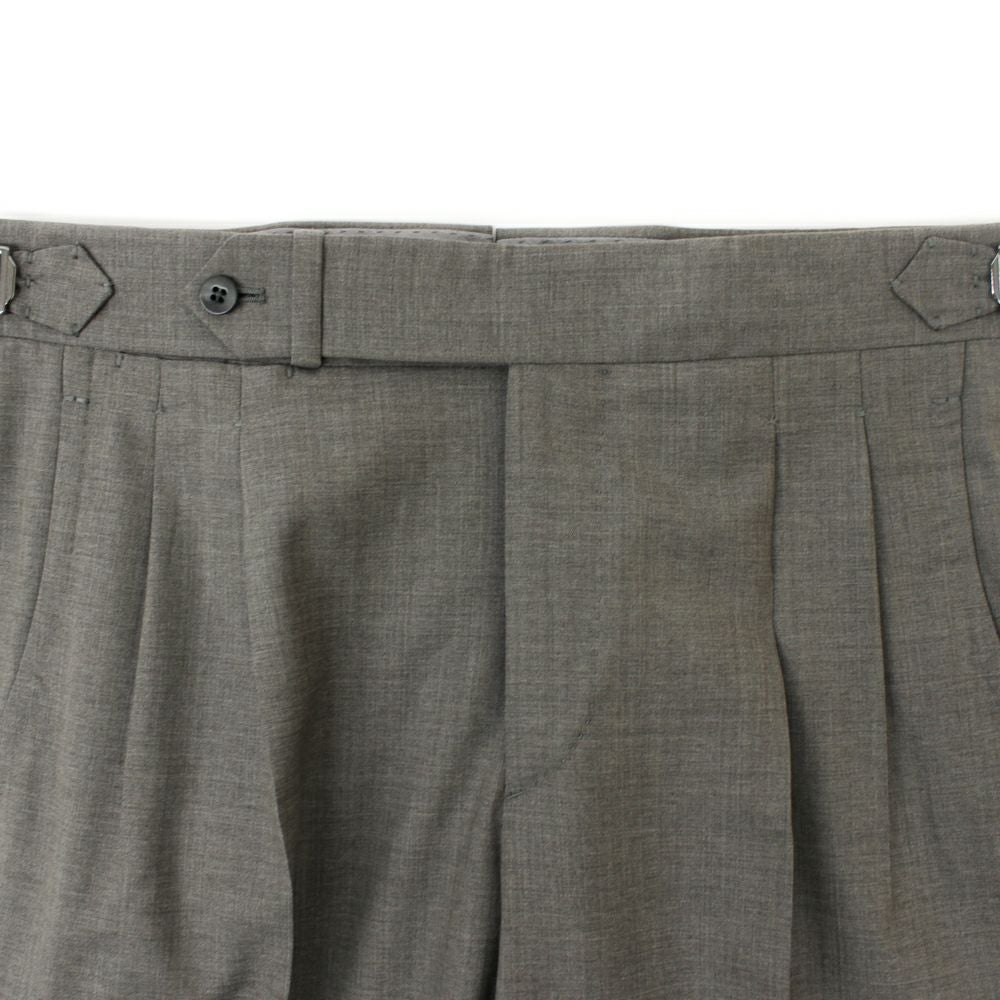 2プリーツトラウザーズ グレージュ | RING JACKET MEISTER ONLINE STORE