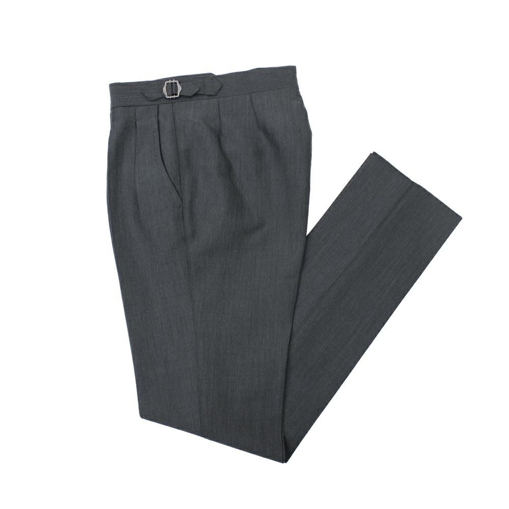 2インプリーツトラウザーズ ミディアムグレー | RING JACKET MEISTER
