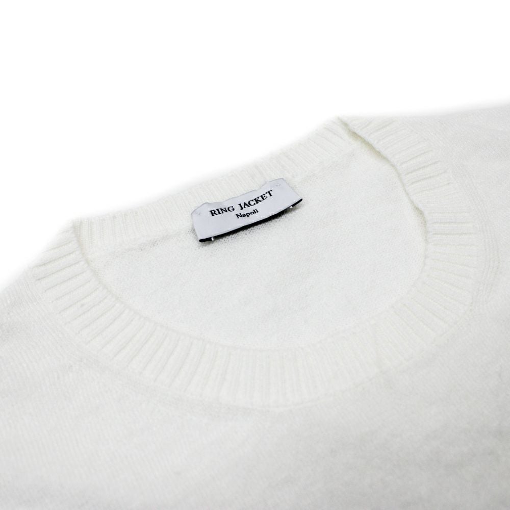 RING JACKET Napoli 半袖ニット ホワイト クルーネック ニットTシャツ 全2色 | RING JACKET MEISTER ONLINE STORE