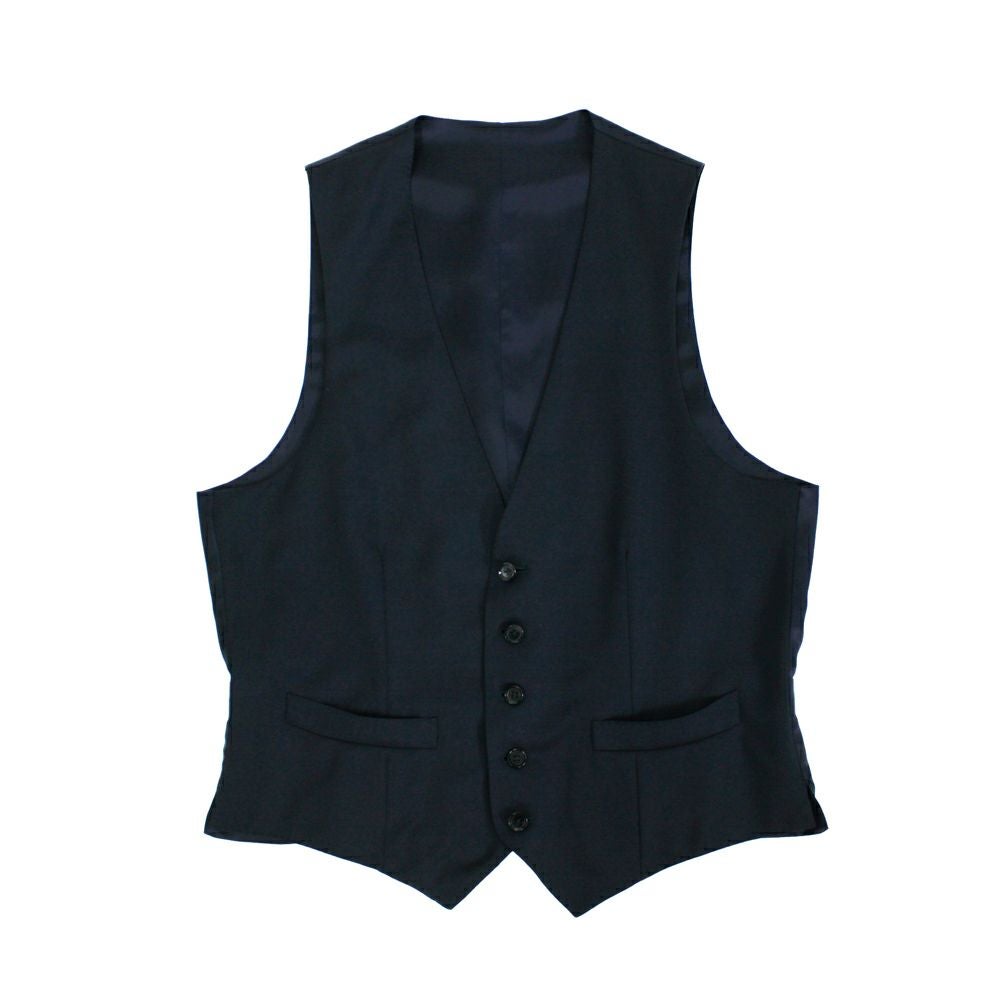 スーパー140'sウール ネイビーベスト V-11 | RING JACKET MEISTER