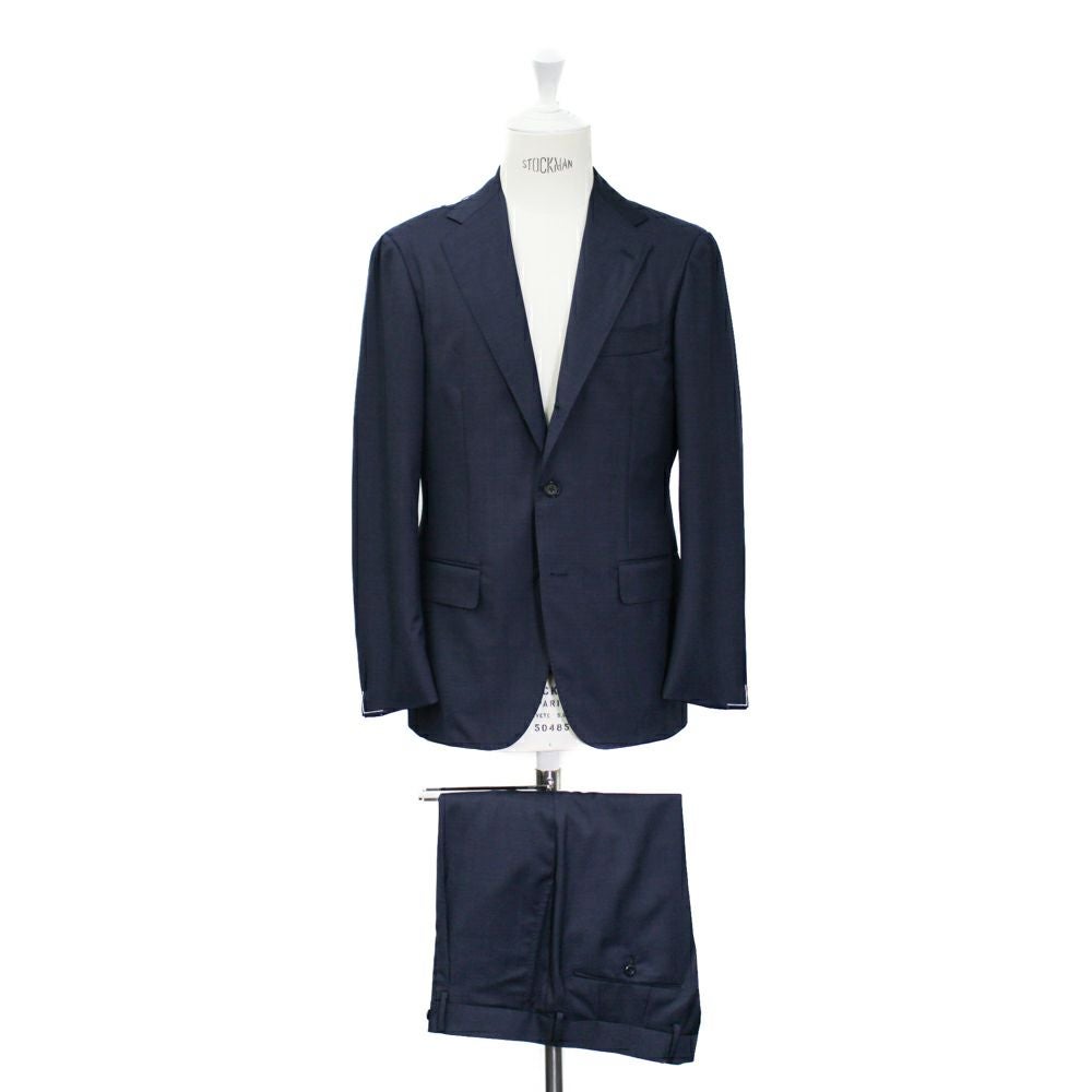 スーパー110's ピンドット ネイビースーツ NO-301 S-186 | RING JACKET