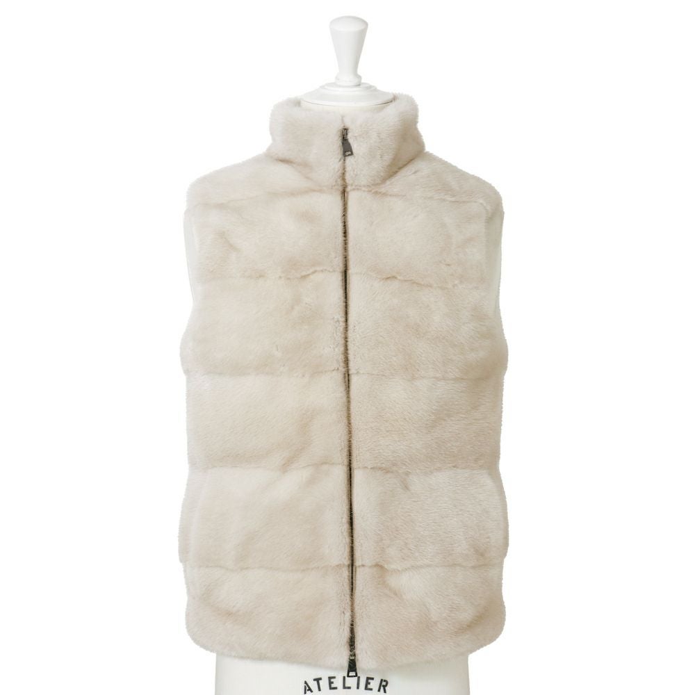 ミンクファー ホワイトダウンベスト | RING JACKET MEISTER ONLINE STORE