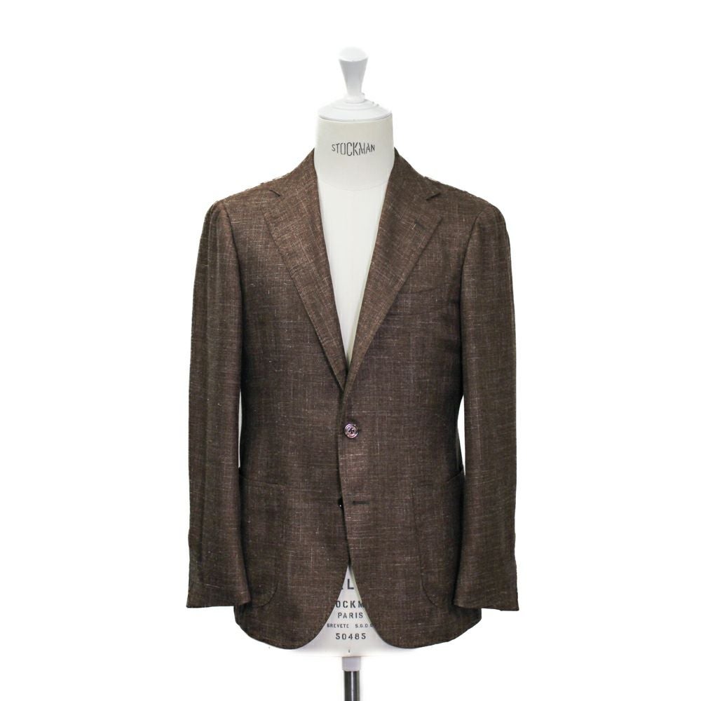 ウール＆カシミヤ ヘリンボン ブラウンジャケット No-300 | RING