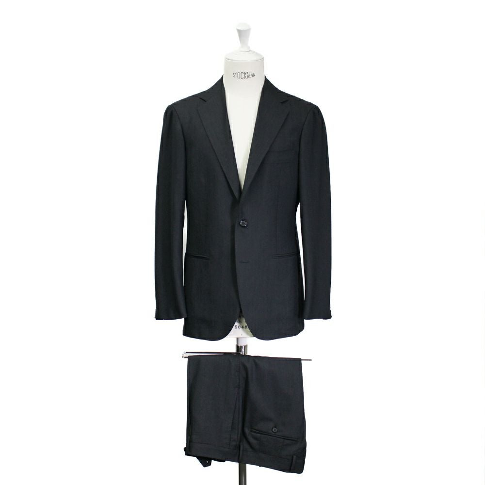 RINGJACKET MEISTER / ネイビースーツ 無地 サイズ46 RING JACKET MEISTER 206 スーパー160`s 4PLY ウール×モヘヤ×シルク