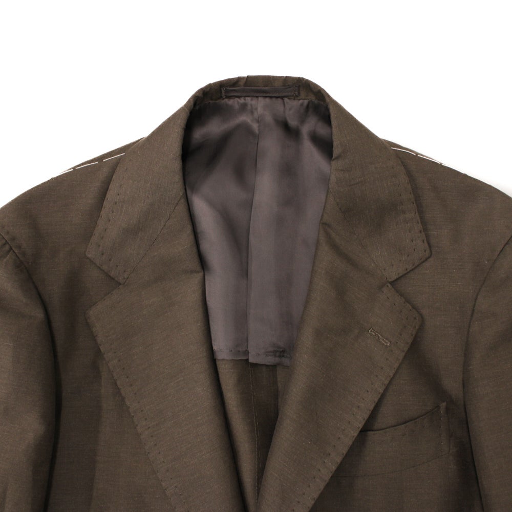 リネン×シルク ブラウンスーツ No-316 S-192SA | RING JACKET MEISTER