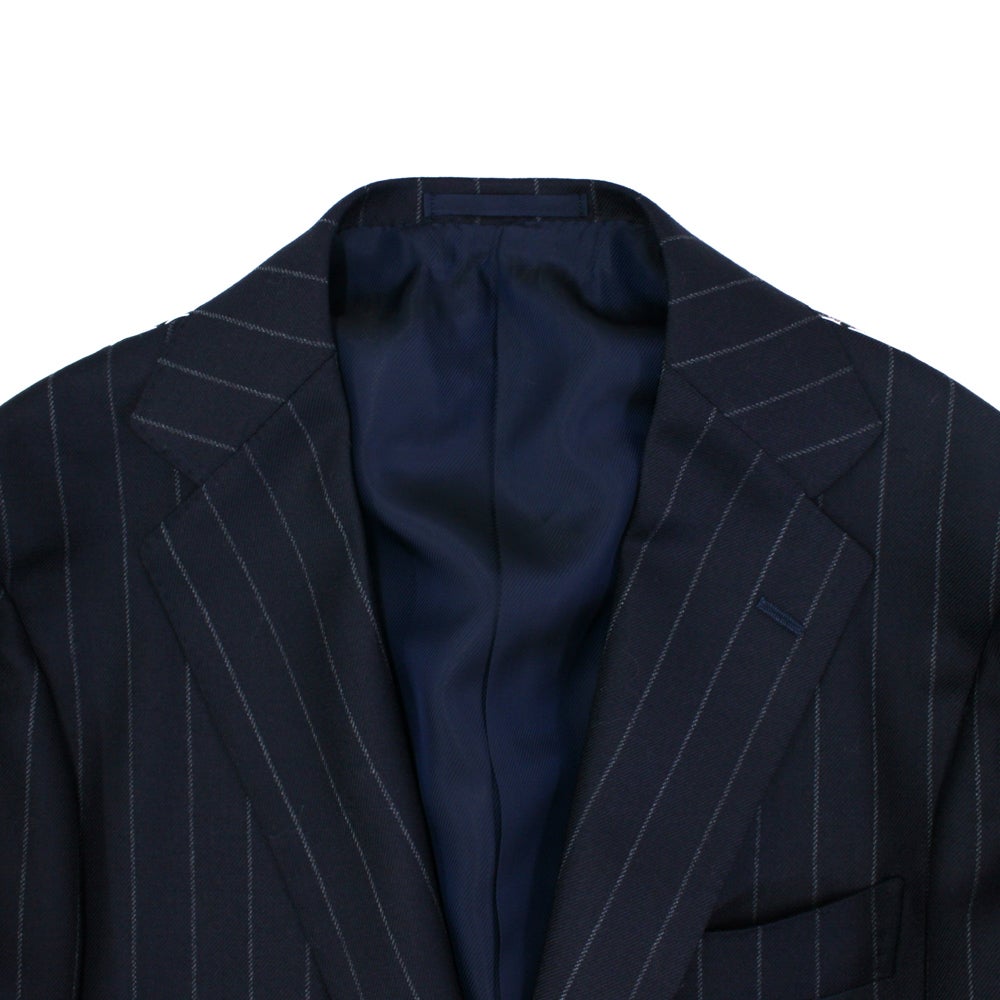 美品 RING JACKET スーツ 46 ネイビー ストライプ ペンシルストライプ ネイビースーツ NO.253EH/S-172H | RING JACKET