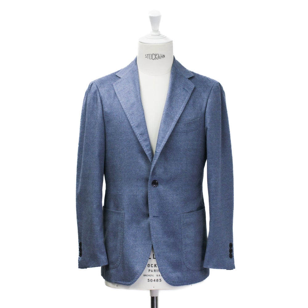 RING JACKET アイリッシュリネンジャケット【25年春夏】 アラシャンカシミヤ×シルク サックスブルージャケット NO.254FH | RING