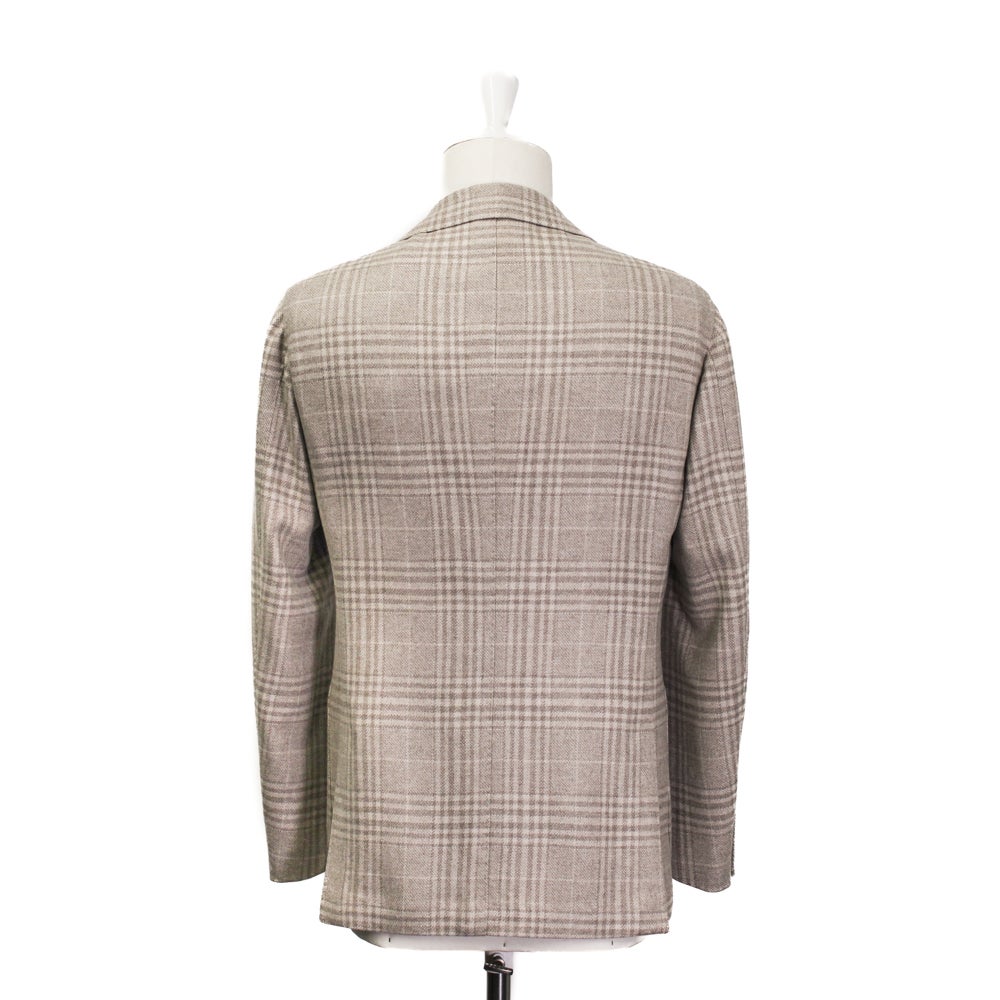 無染色カシミヤ チェック ベージュジャケット NO.316FH | RING JACKET
