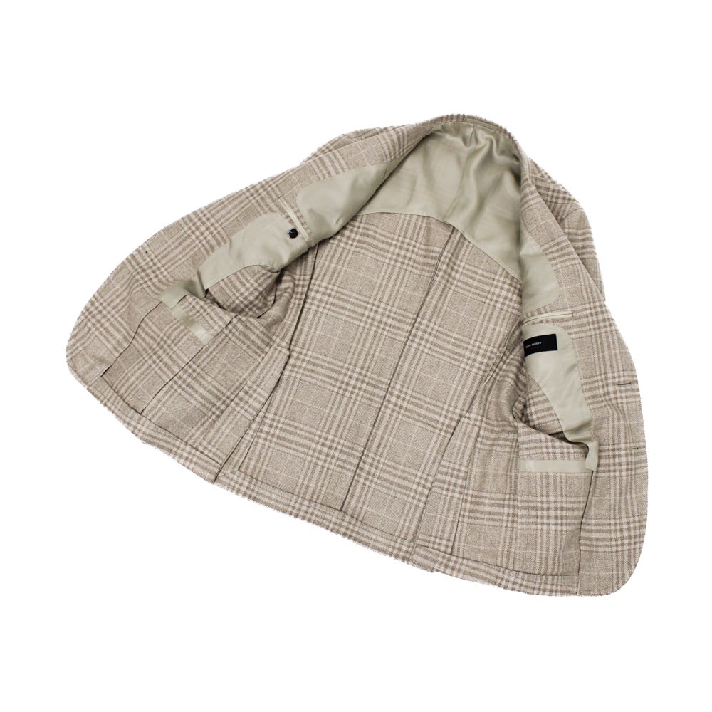 無染色カシミヤ チェック ベージュジャケット NO.316FH | RING JACKET