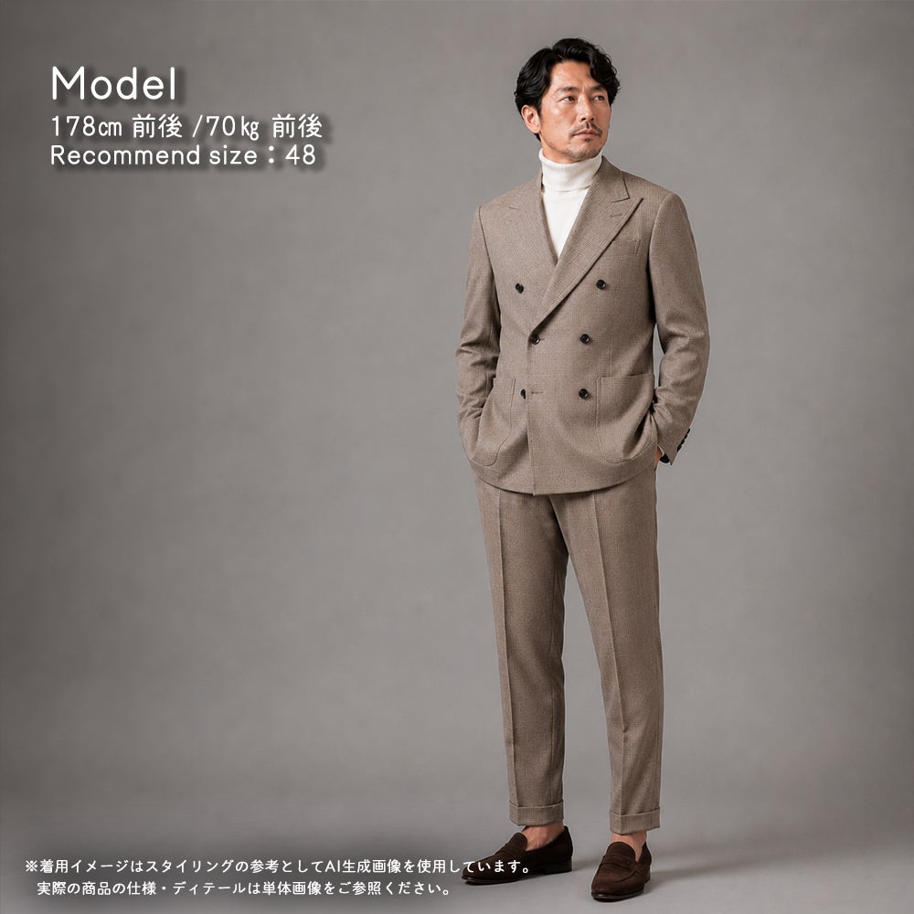 ダブルブレステッド ブラウンスーツNO.296FH/S-192HSA | RING JACKET