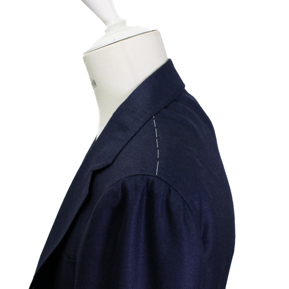 カシミヤ×シルク ホップサック ネイビージャケット NO.316FH | RING