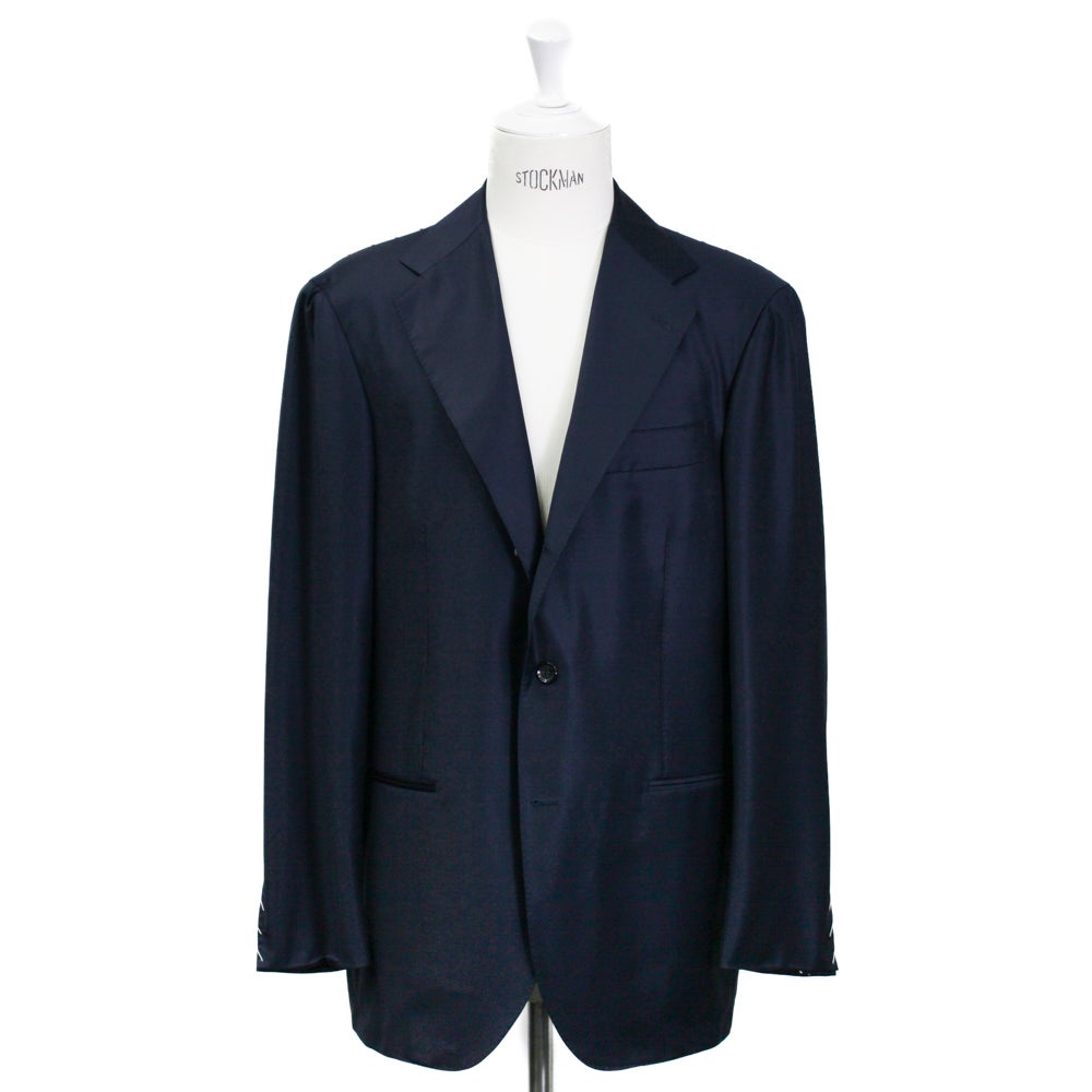 RING JACKET スーツ 42 XS ウール ネイビー セットアップ スーパーエキストラファインメリノウール ネイビースーツNO.253EHIN/S
